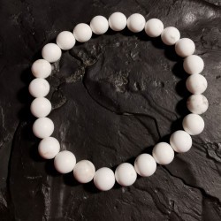 Magnésite - bracelet perles 8mm - 2e chakra